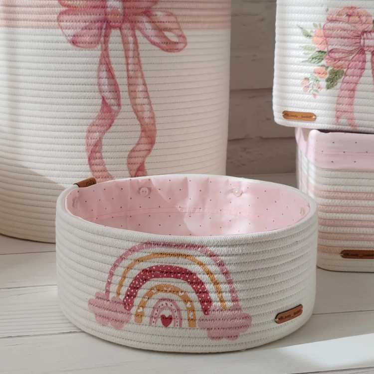 سبد لوسیون (طرح رنگین کمان) آستردار