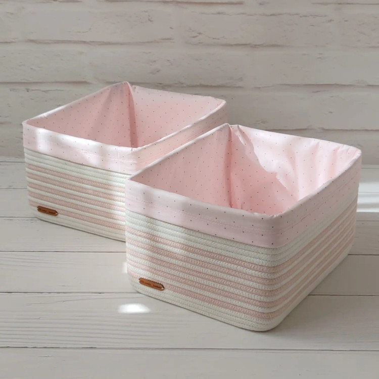 باکس مستطیلی (راه راه صورتی) آستردار