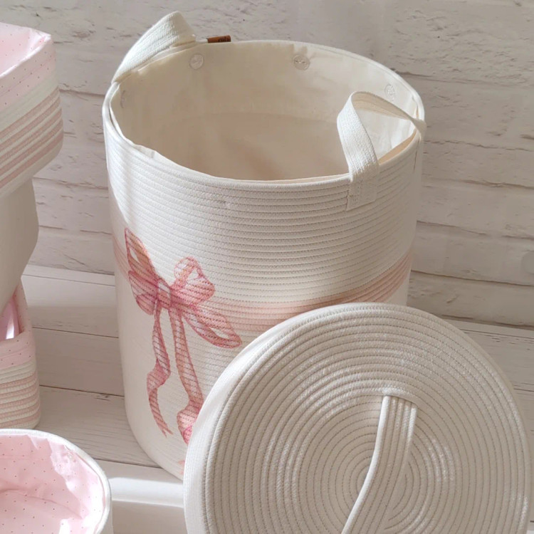 سبد لاندری دردار(طرح پاپیون) آستردار