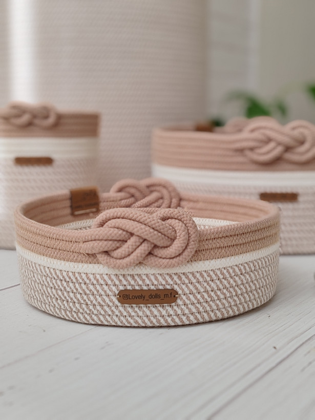 ست نظمدهنده قیطان دوزی Lovely basket (طرح دوختا مدل گره پاپیونی)