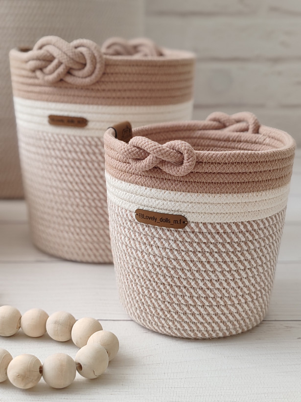 ست نظمدهنده قیطان دوزی Lovely basket (طرح دوختا مدل گره پاپیونی)