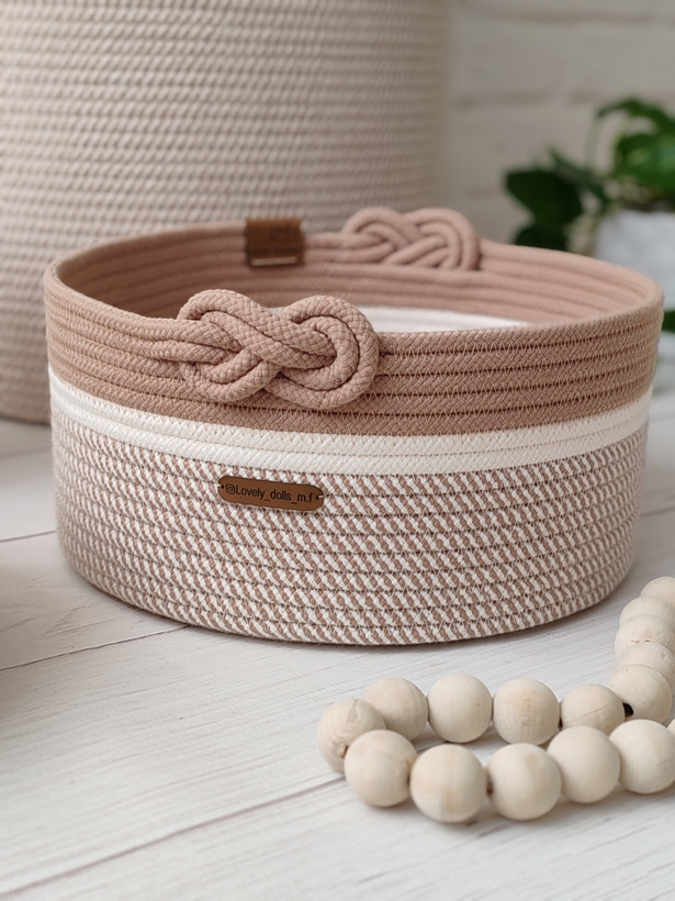 ست نظمدهنده قیطان دوزی Lovely basket (طرح دوختا مدل گره پاپیونی)