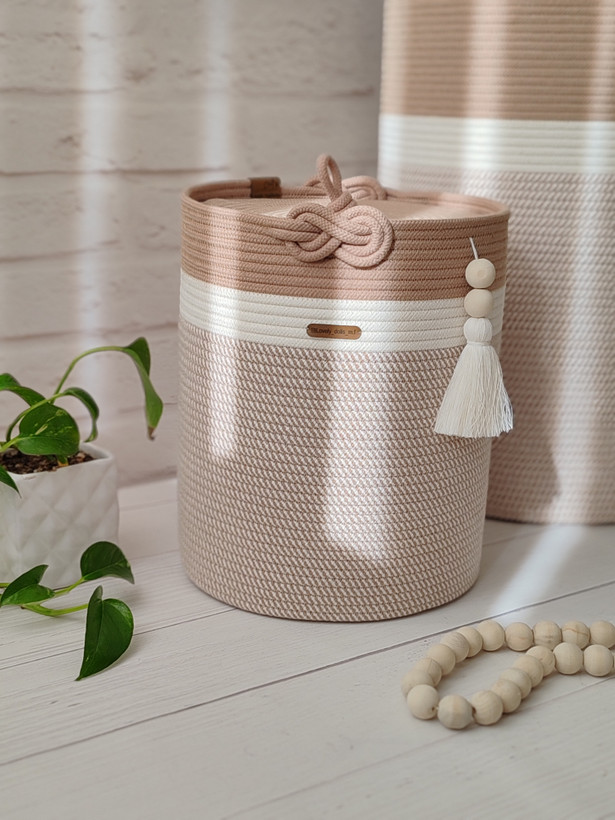 ست نظمدهنده قیطان دوزی Lovely basket (طرح دوختا مدل گره پاپیونی)