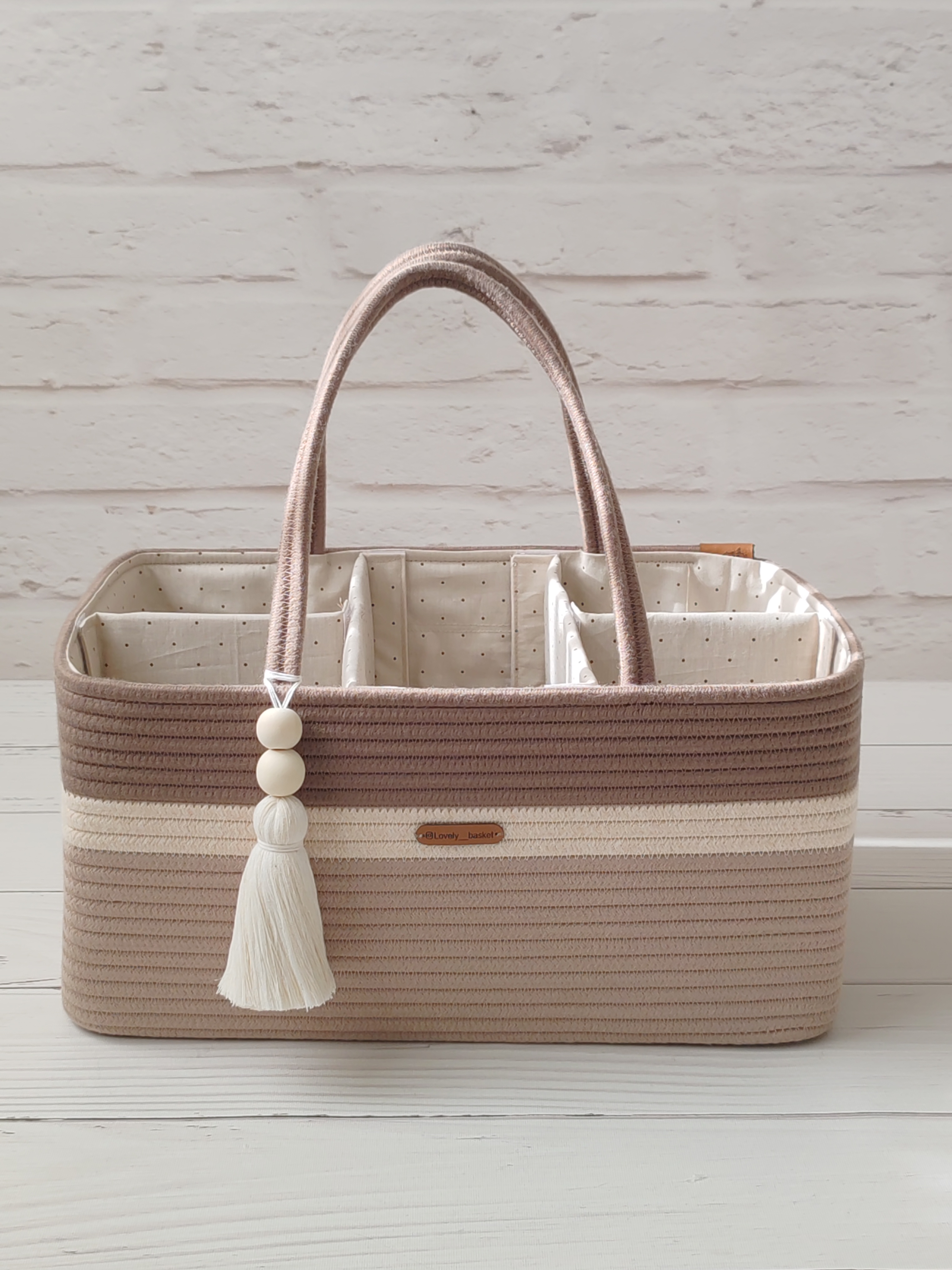 باکس نظم دهنده منقسم دار قیطان دوزی Lovely basket (طرح ساوا)
